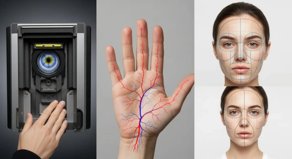 様々な生体認証のイメージ