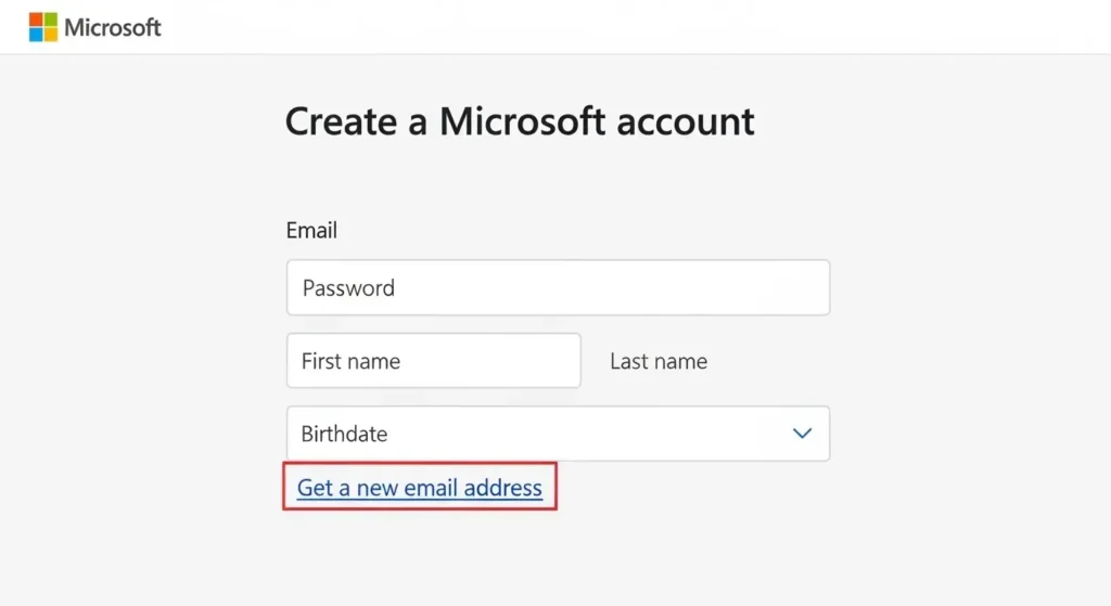 電話番号を使用してアカウントを作成する画面