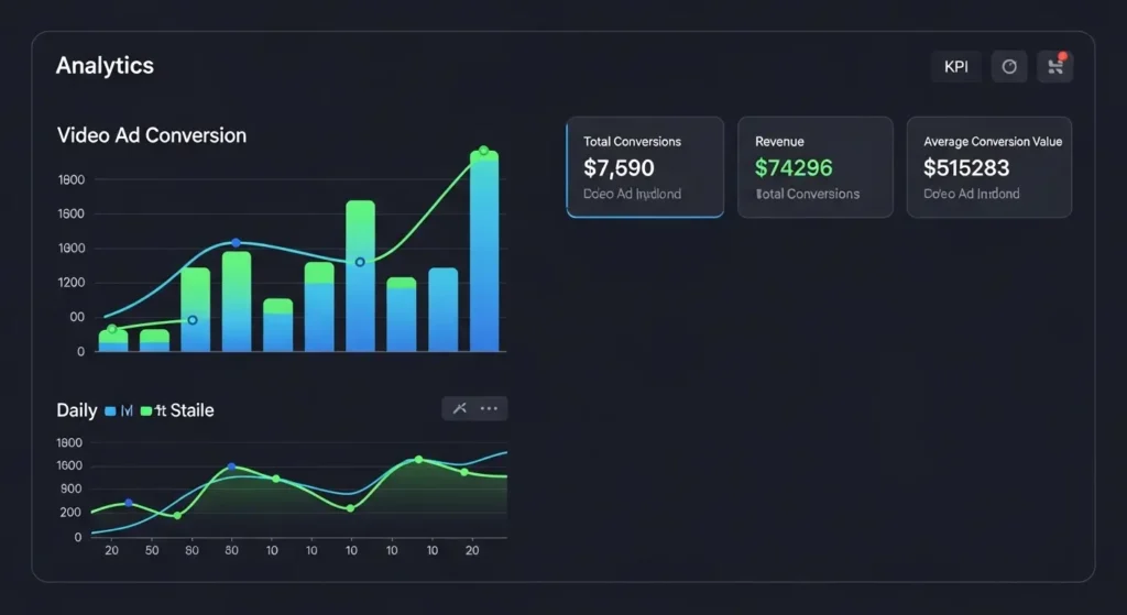動画広告の分析ダッシュボード