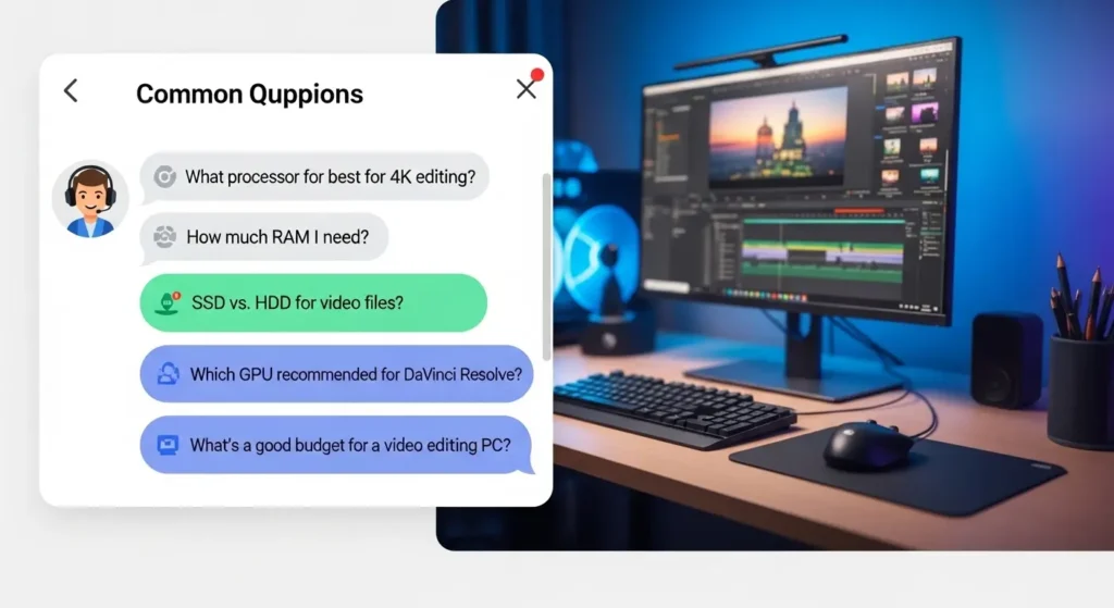 動画編集パソコンに関するよくある質問