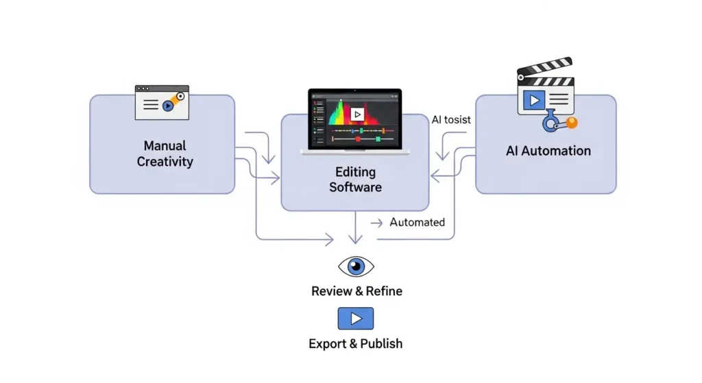 2026年の動画編集ワークフロー図解