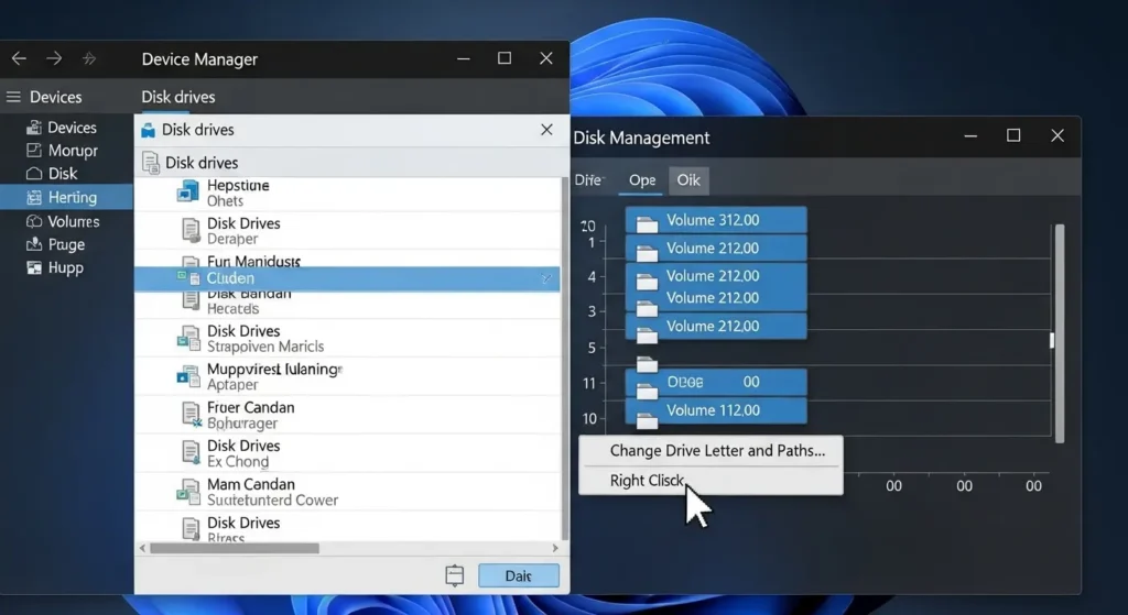 デバイスマネージャーとディスクの管理を使用したドライブ認識トラブルの修復手順