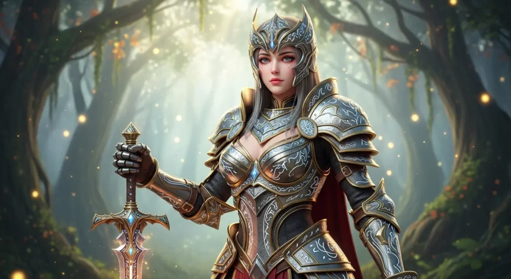 2.5Dモデルで生成された、幻想的かつリアルな質感を持つ美少女キャラクター。