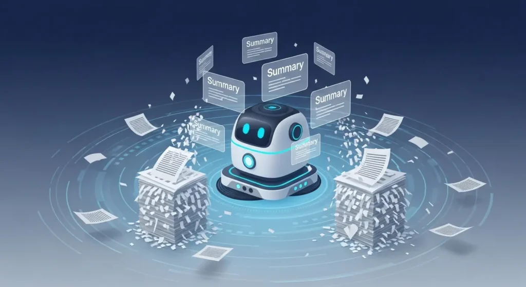 AIによる社内ナレッジの自動整理とメンテナンスのイメージ