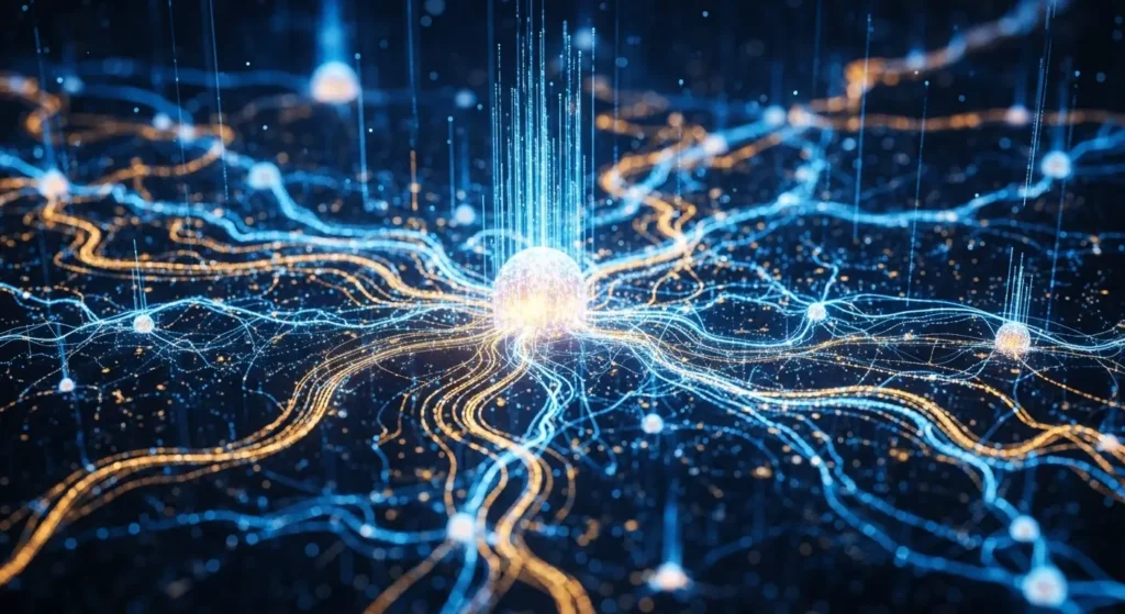 AmazonのAI監視システムをイメージしたデジタルアート