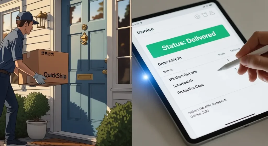 着荷基準に変更されたAmazonビジネスの請求書システム。