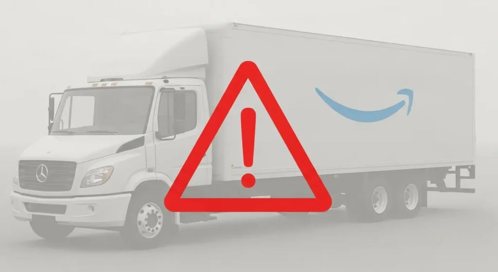 Amazonビジネスの制約を示す警告アイコン