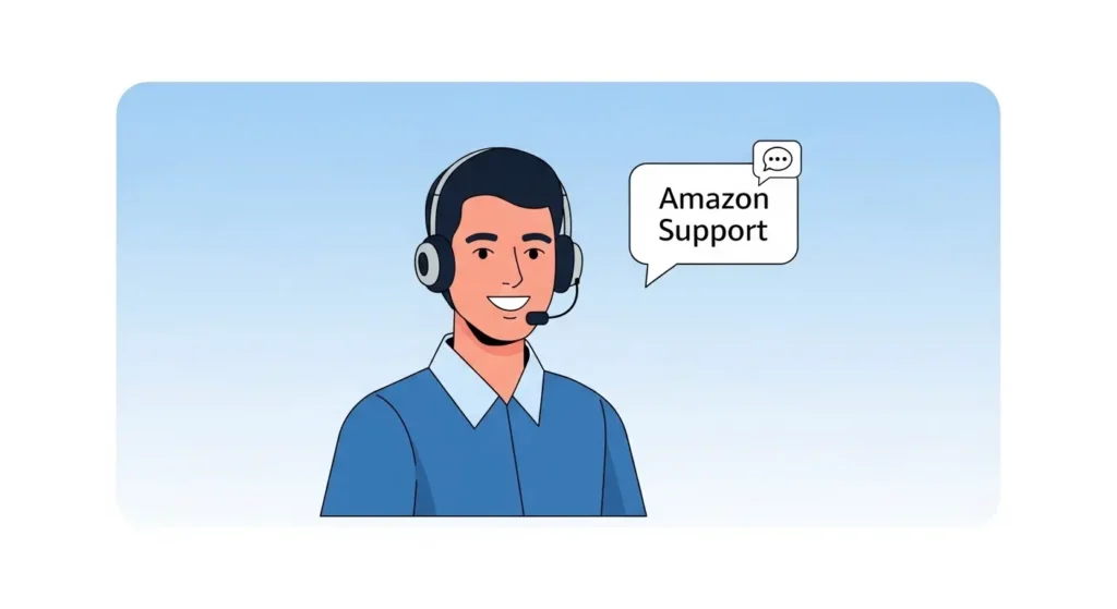 amazonカスタマーサービスのチャットサポートイメージ