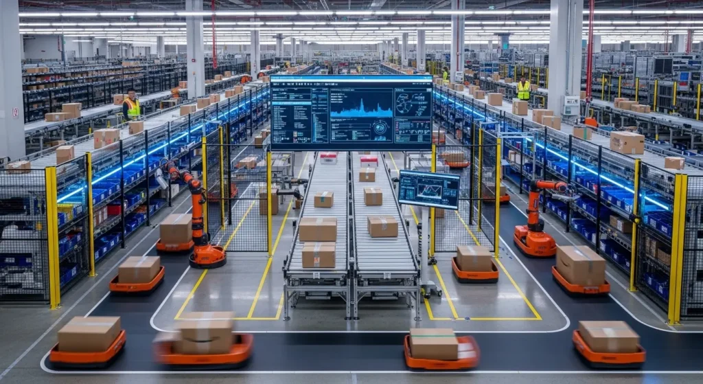 2026年のAmazon物流センター。