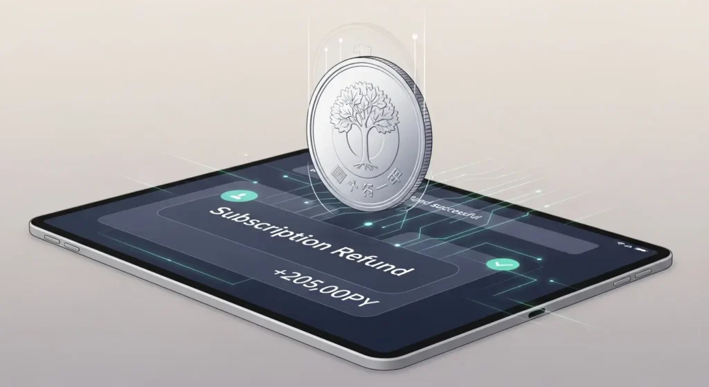 Amazonプライム解約時の返金イメージ図