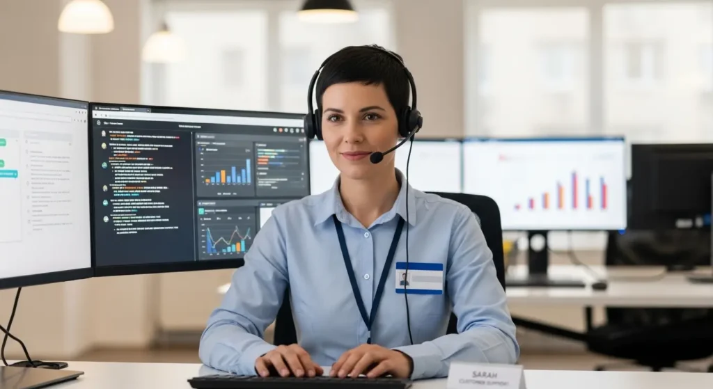 Amazonのカスタマーサポート担当者のイメージ