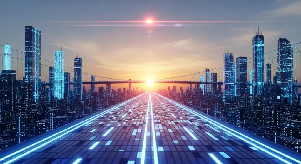 アカウント復活後の新しい始まりを象徴する夜明けの風景