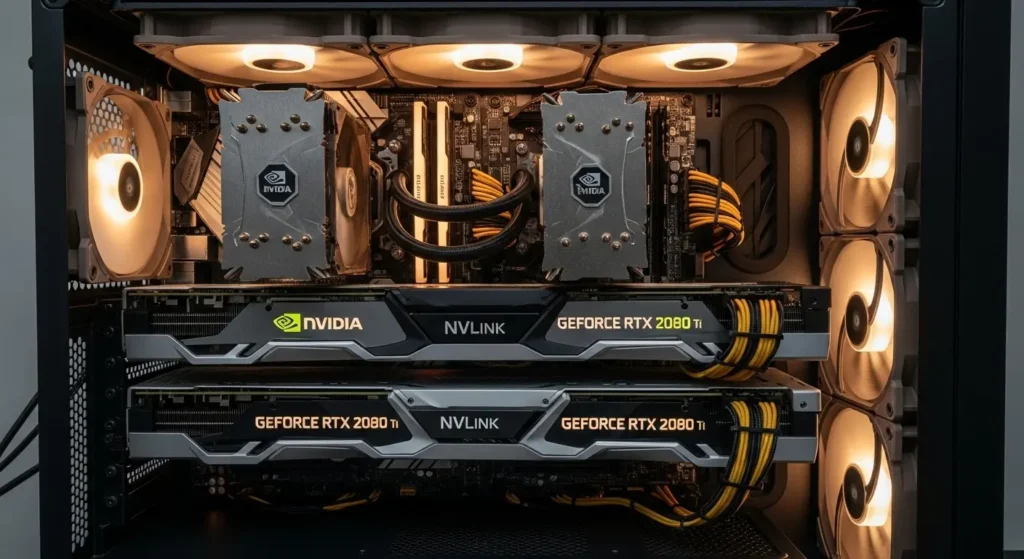 中古パーツを組み合わせて構築された高コスパなAI用PC