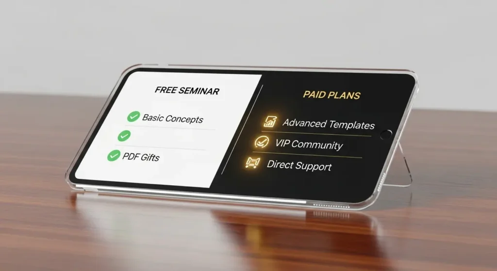 チャプロAIの無料セミナーと有料プランの機能比較表