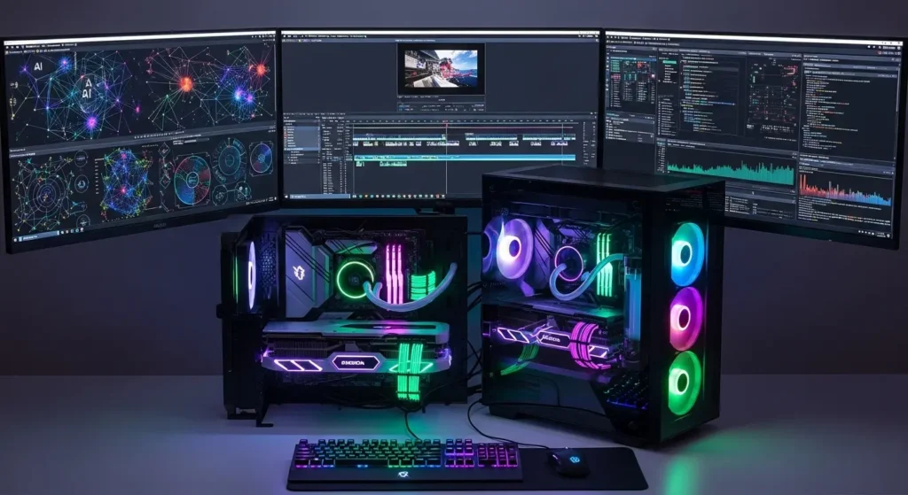 AI演算に特化した高性能デスクトップパソコンのセットアップ