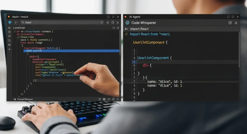 ローカルAIによるReactコンポーネントの自動生成画面