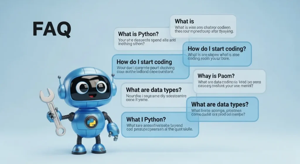 コーディング支援に関するよくある質問と回答のイラスト