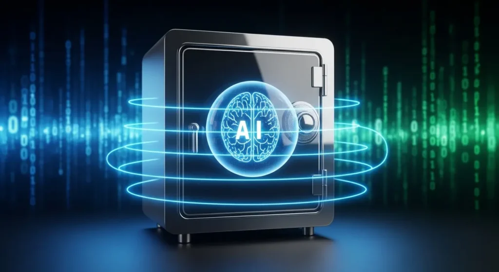 ローカルLLMによるプライバシー保護の概念図
