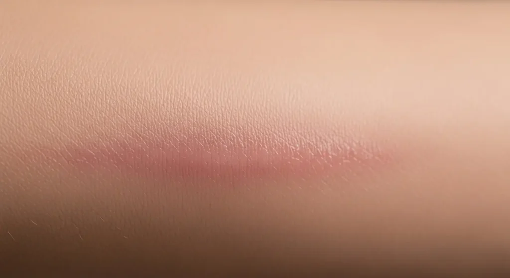 ほくろ除去後から半年間の傷跡の回復過程を示すタイムライン