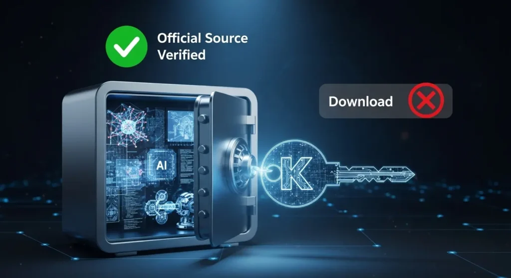 公式サイトと非公式サイトを見分けるセキュリティイメージ