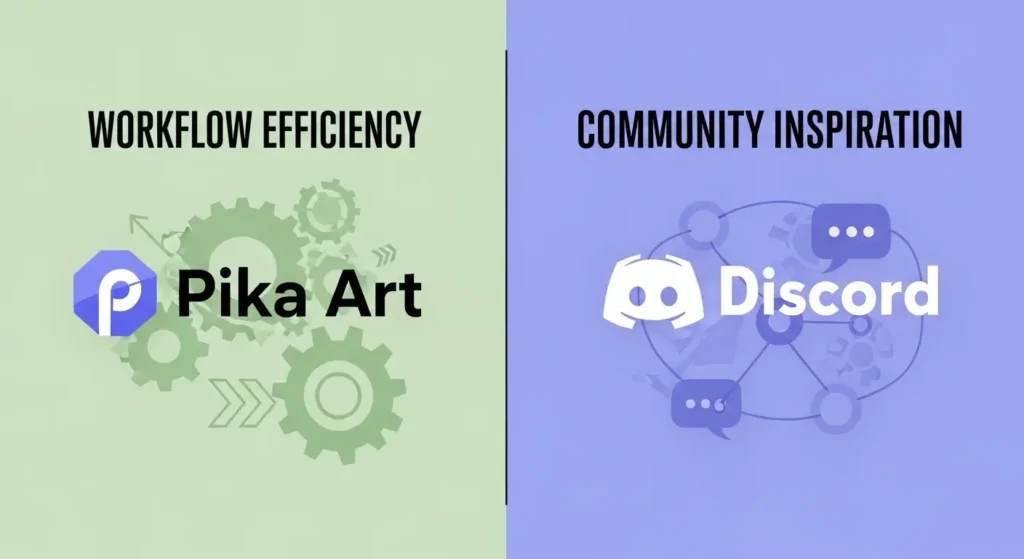 Web版とDiscord版のメリットを比較したインフォグラフィック