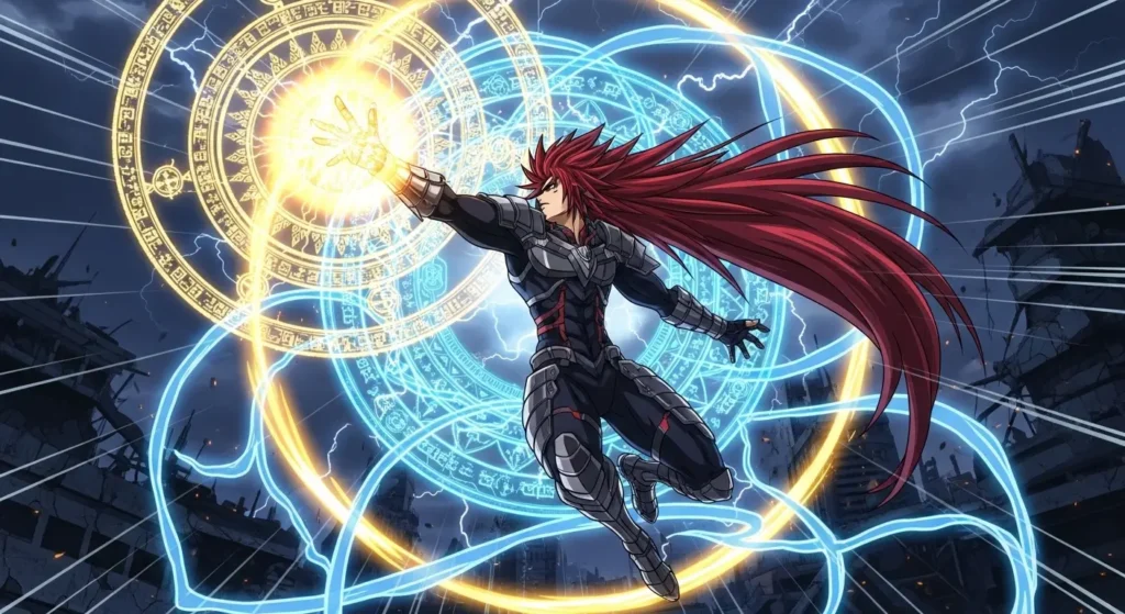 Pony Diffusionで生成された躍動感のあるアニメイラスト