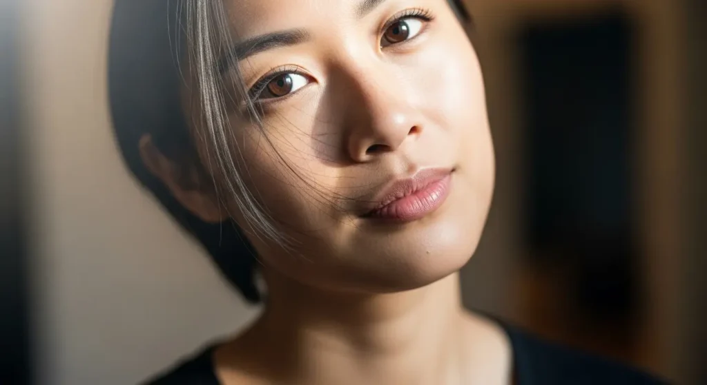 Realistic Visionで生成された高品質な実写女性のポートレート