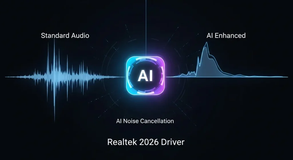AIノイズキャンセリング機能が統合された最新のRealtekドライバー