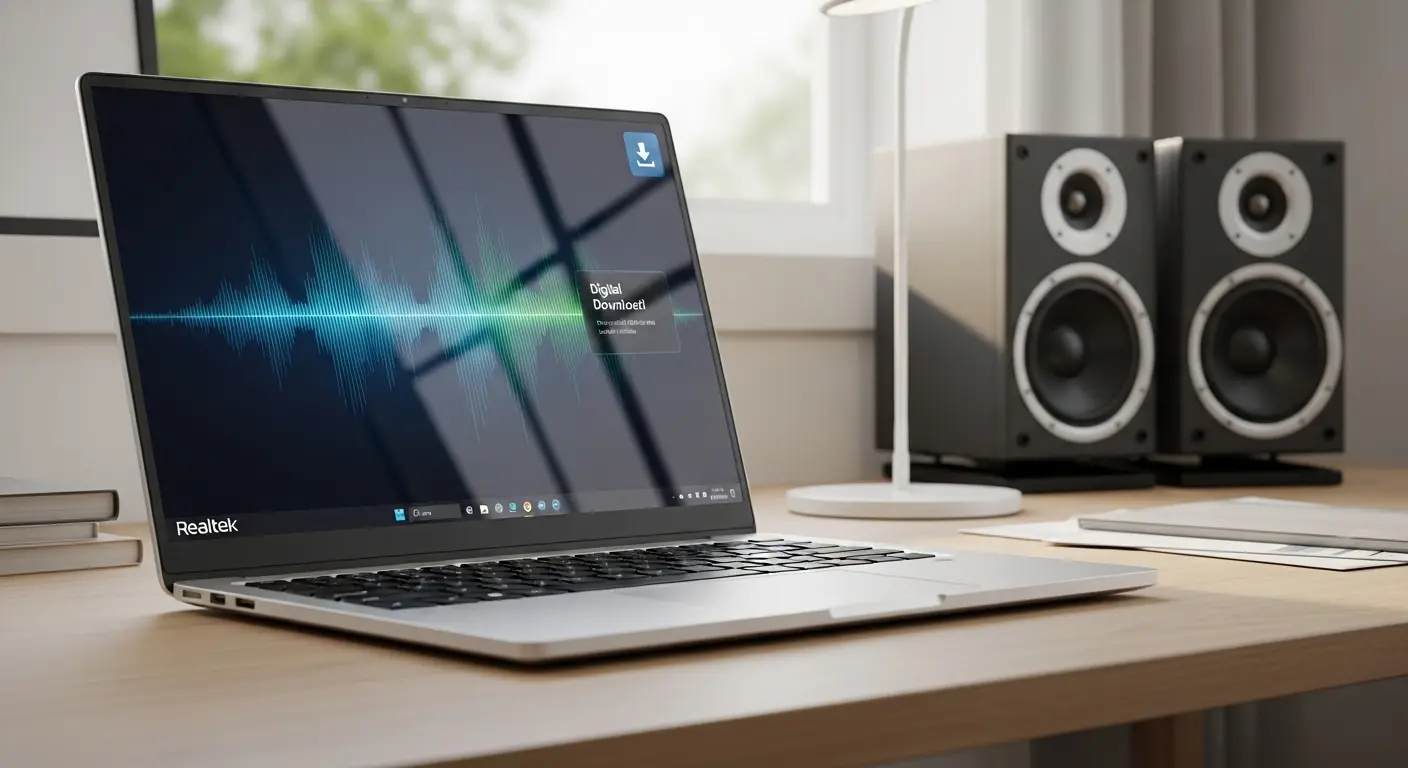 Windows 11でRealtekオーディオドライバーを更新するパソコン画面
