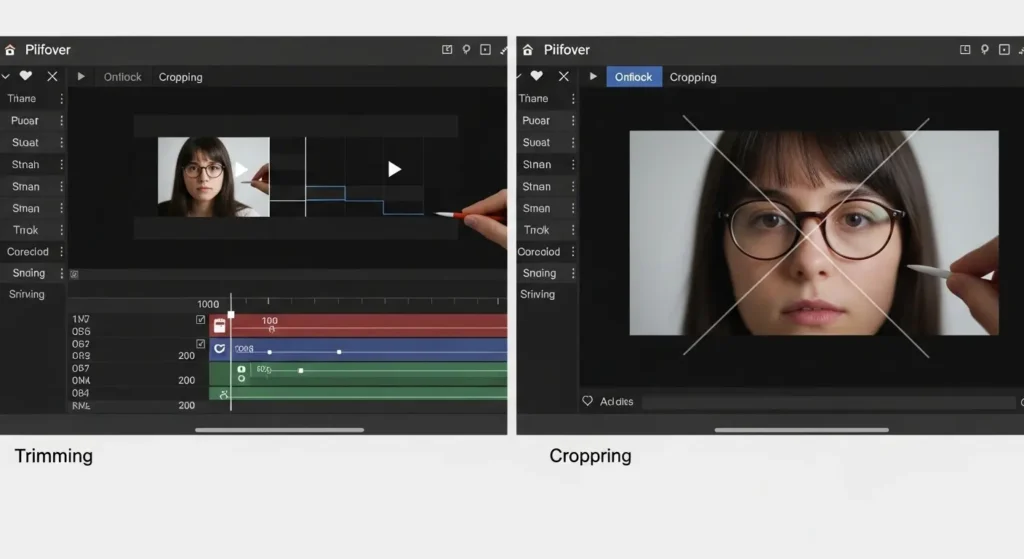 トリミングとクロップの違いを視覚的に比較したガイド