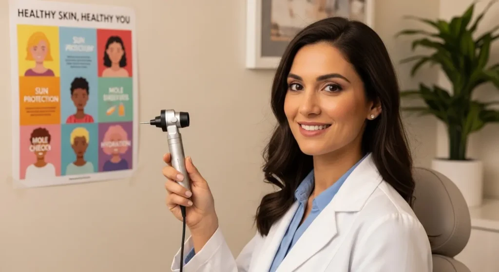 笑顔で患者を迎える信頼できる皮膚科