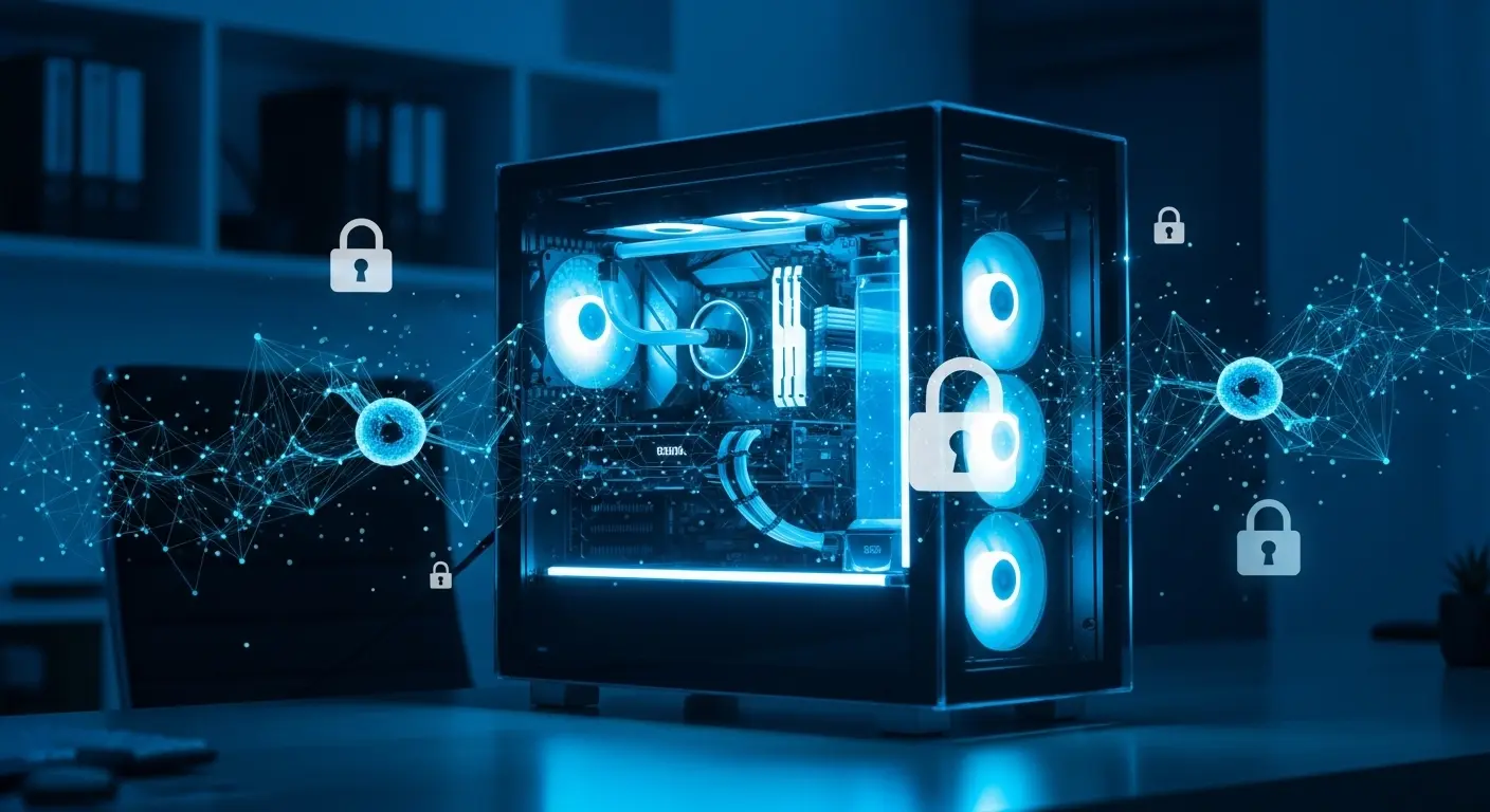 プライベートな環境で動作する高性能なローカルLLMのイメージ図