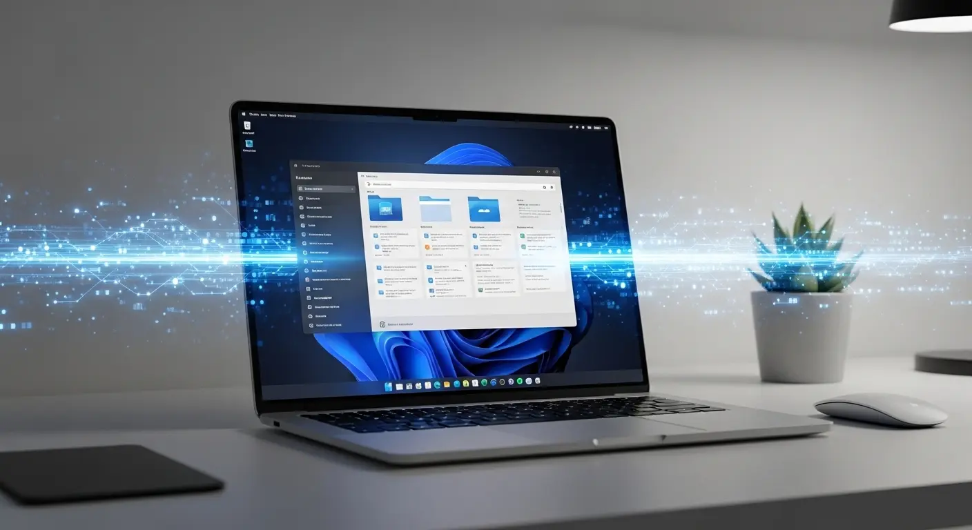 Windows 11でスムーズに動作するエクスプローラーの画面
