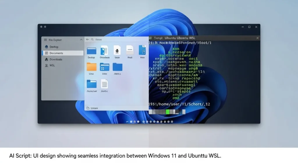 WindowsとWSL2のシームレスな連携画面