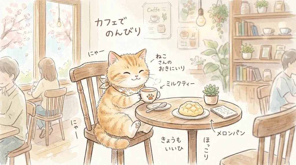 ChatGPTで作成した手描き風のイラスト