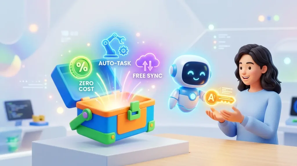 無料で始められるAIエージェントのツールボックスと活用イメージ