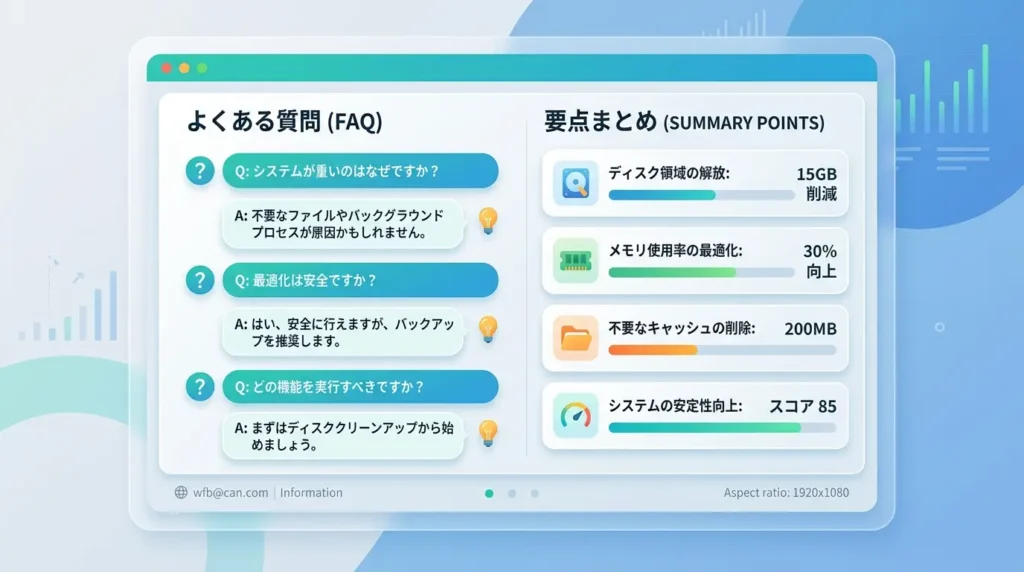 ファイル管理のエラー解決や設定手順に関するよくある質問のインフォグラフィック画面