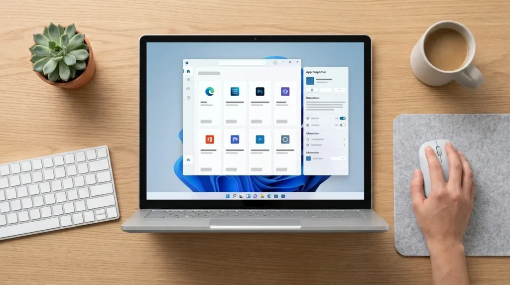 Microsoftストアの画面でHEVCビデオ拡張機能のアプリページを開きインストールボタンを確認する操作