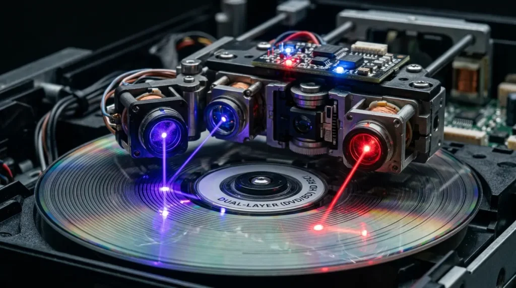 DVDの赤色レーザーとブルーレイの青紫色レーザーの技術比較