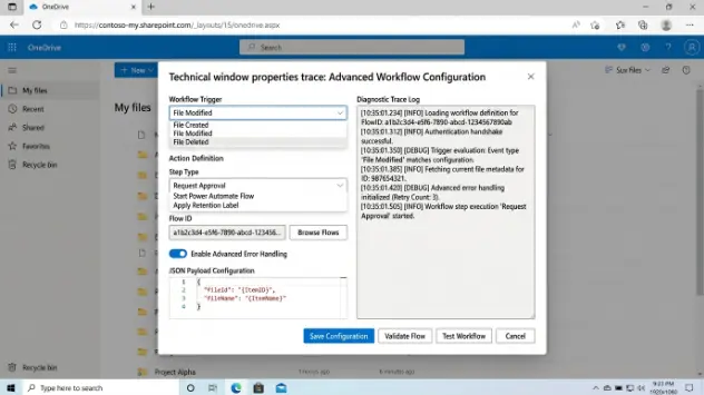 WebブラウザでOneDriveの管理画面を開きクラウド上だけの不要なフォルダを選択して削除ボタンをクリックする操作