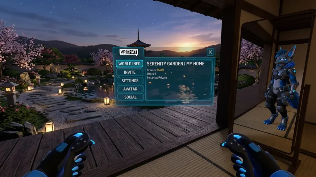 VRChat SDKコントロールパネルのアップロード画面