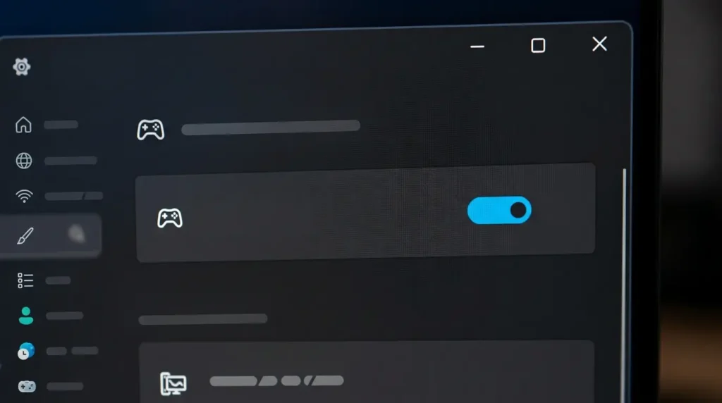 Windows 11の設定画面でゲームモードを有効化する手順