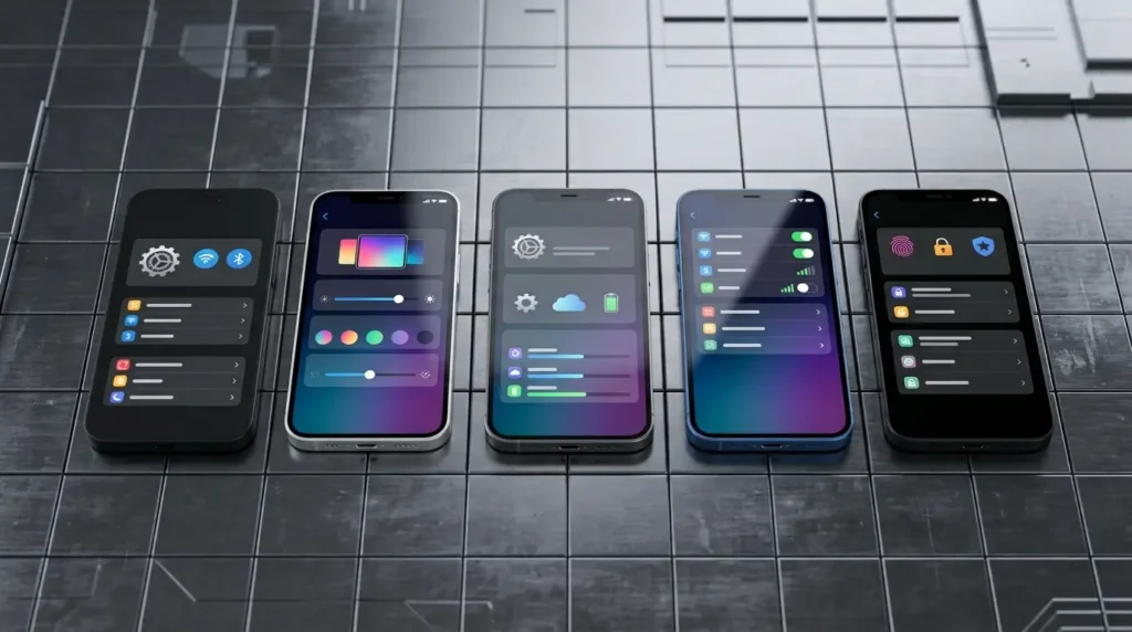様々なAndroidスマートフォンのイメージ