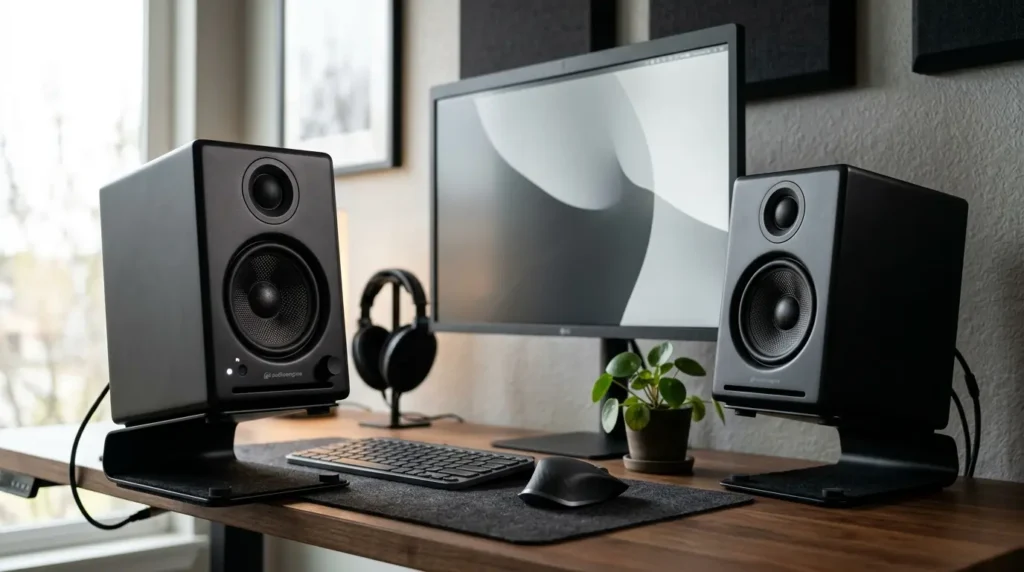小型ながら重厚な音を鳴らすAudioengine A2+ Wirelessスピーカー
