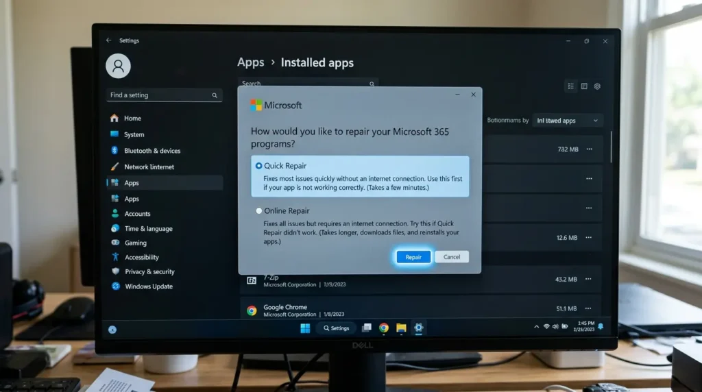 キーボードのCtrlキーを押しながらPowerPointを起動する操作画面