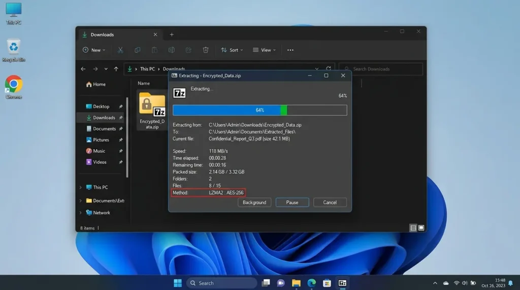 Windows 11でZIPが解凍できない4つの主な原因を示した図解