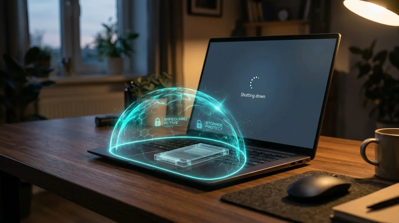 Windows 11のパソコンでシャットダウンができず電源が切れない時の安全な対処法イメージ